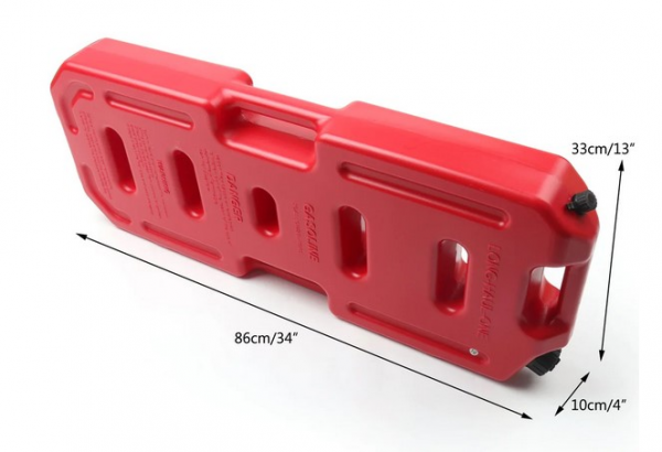 JERRYCAN EXTRA PLAT 20L ROUGE en PEHD