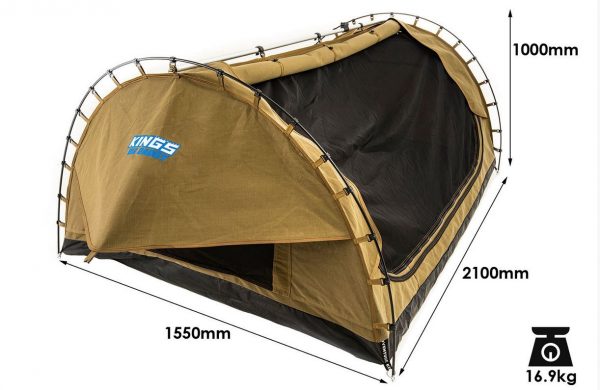 Tente "SWAG AUSTRALIEN " 2PERS + SAC DE TRANSPORT – Image 3