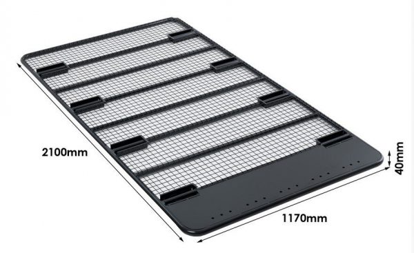 210 x 117 cm - Galerie Plate LAND CRUISER 150 + FIXATIONS SPECIFIQUES – Image 3