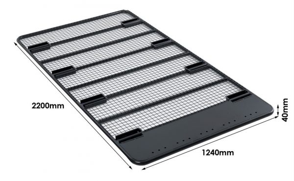 Galerie Plate ACIER à grillage