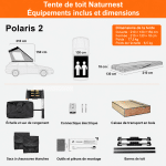 Équipements inclus et dimensions du Polaris 2